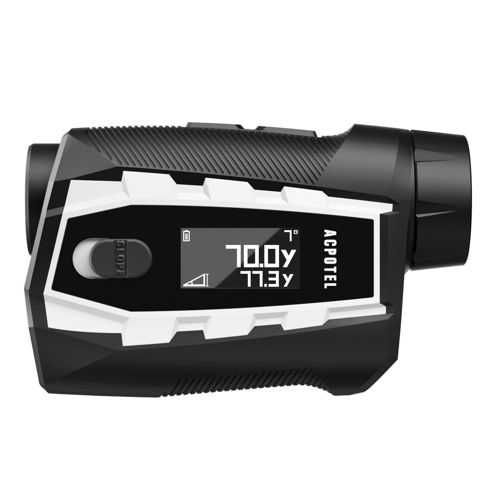 Acpotel Golf Range finder with Slope Magnetic Side External Display ± 0.5 yard accuracy 1000 Yards Laser Golf Rangefinder Flag Pole Locking Vibration 1000mAh Rechargeable Range Finder Golf Magnet