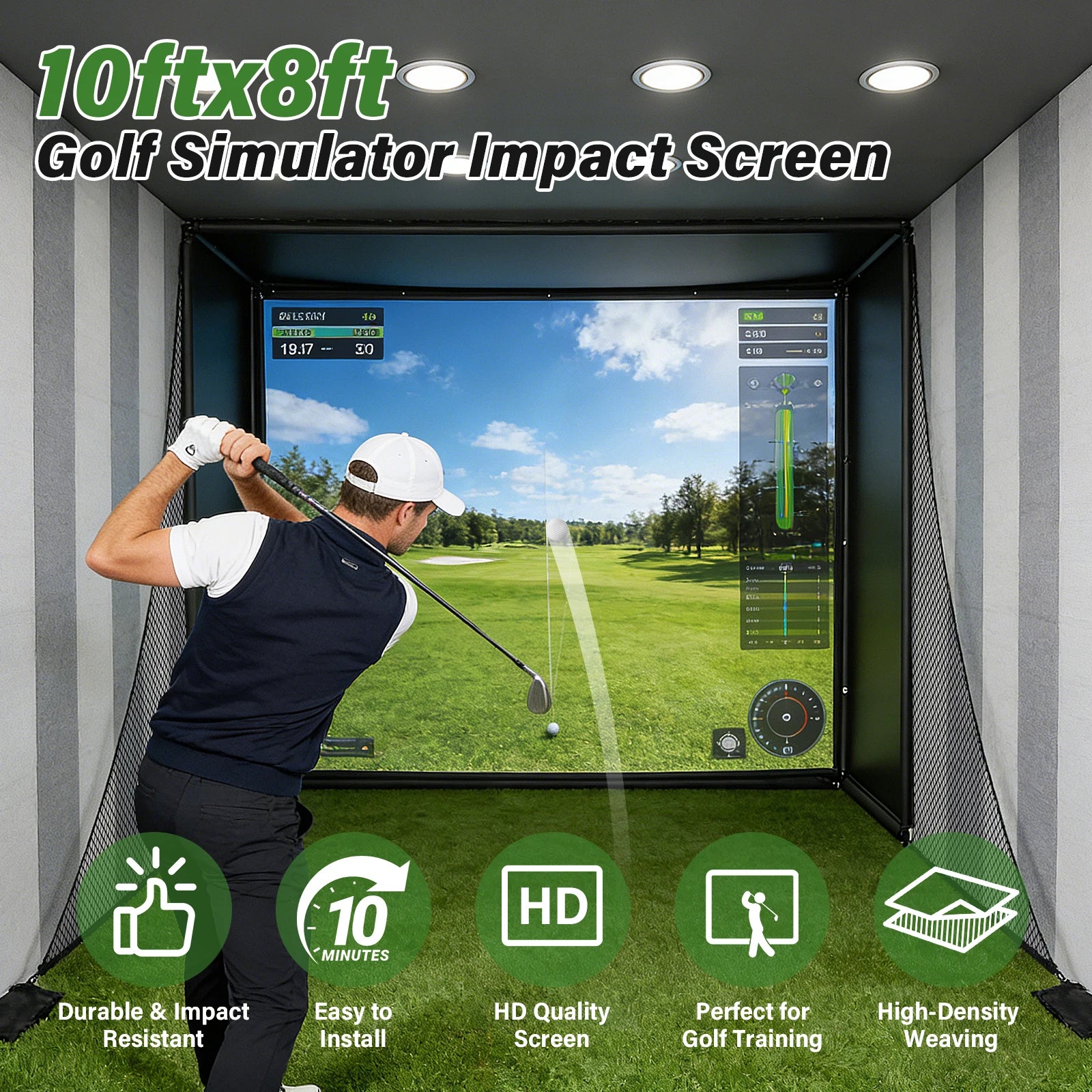 SHANK Home Hitting Cage outdoor setup