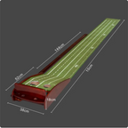 SHANK Mahogany Putting Trainer — Dual-Hole Auto Return